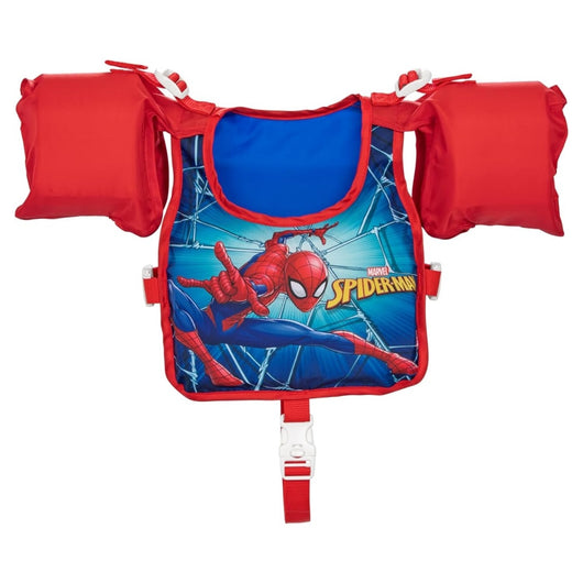 Trade Shop - Giubbetto Giubbotto Braccioli Spiderman Bambini 3-6 Anni Galleggiante Salvagente 98795 -