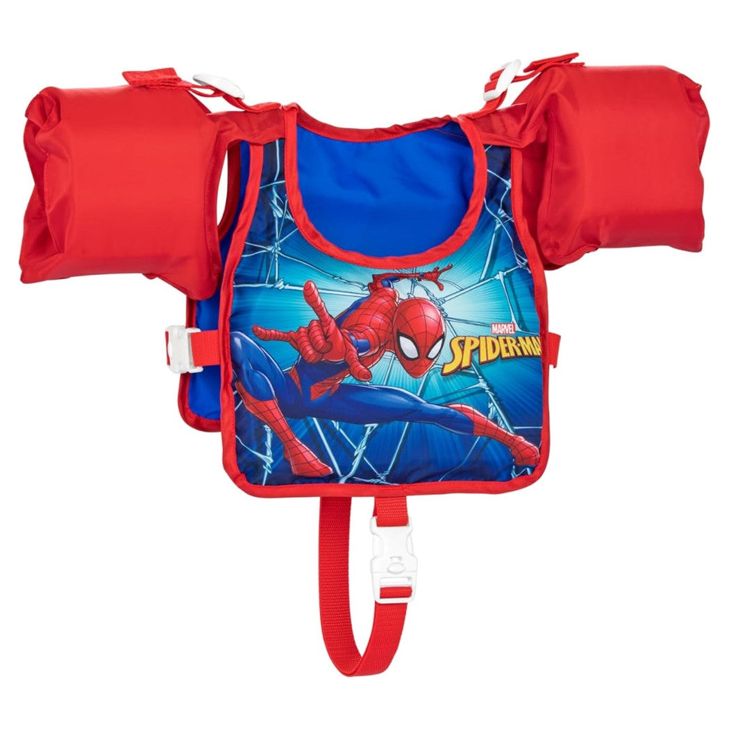 Trade Shop - Giubbetto Giubbotto Braccioli Spiderman Bambini 3-6 Anni Galleggiante Salvagente 98795 -