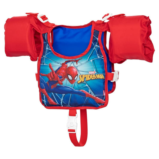 Trade Shop - Giubbetto Giubbotto Braccioli Spiderman Bambini 3-6 Anni Galleggiante Salvagente 98795 -