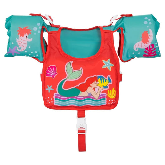 Trade Shop - Giubbetto Salvagente Nuoto Sirenetta Ariel Gilet Con Braccioli Bambini 3-6 Anni ‎9101i -