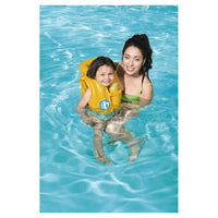 Trade Shop - Giubbotto Da Nuoto Gonfiabile Per Bambini Piccoli Galleggiamento 51x46cm Giallo 019948 -