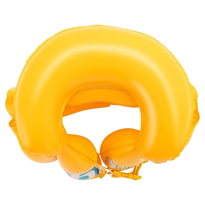 Trade Shop - Giubbotto Da Nuoto Gonfiabile Per Bambini Piccoli Galleggiamento 51x46cm Giallo 019948 -