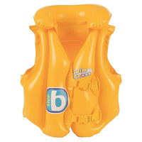 Trade Shop - Giubbotto Da Nuoto Gonfiabile Per Bambini Piccoli Galleggiamento 51x46cm Giallo 019948 -