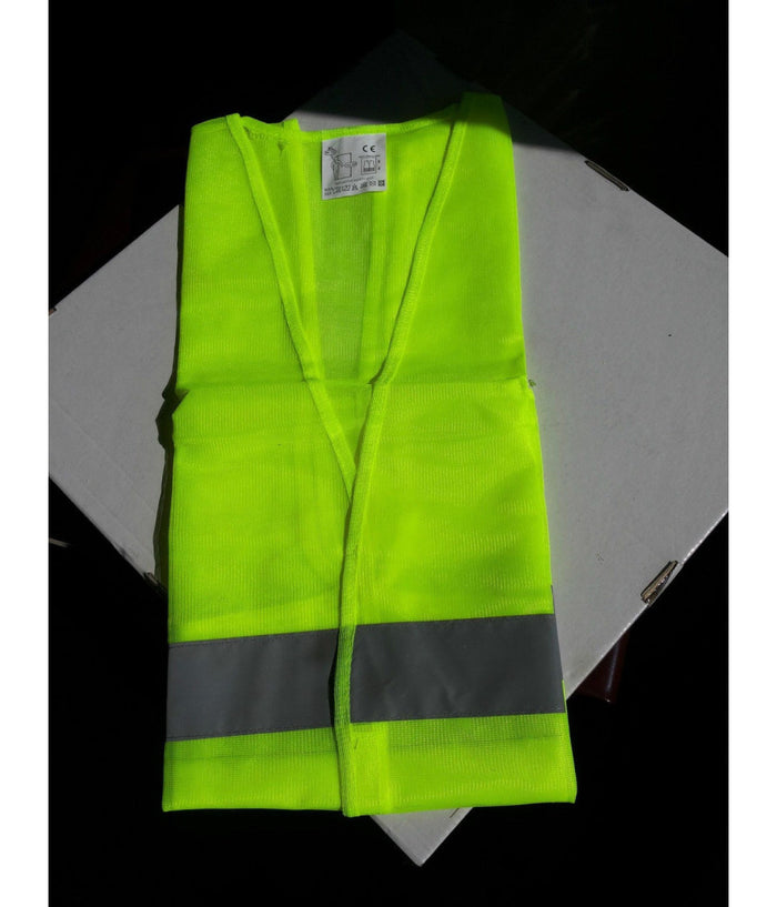 Giubbotto Gilet Giallo Di Emergenza Ad Alta Visibilità  Catarifrangente Auto         