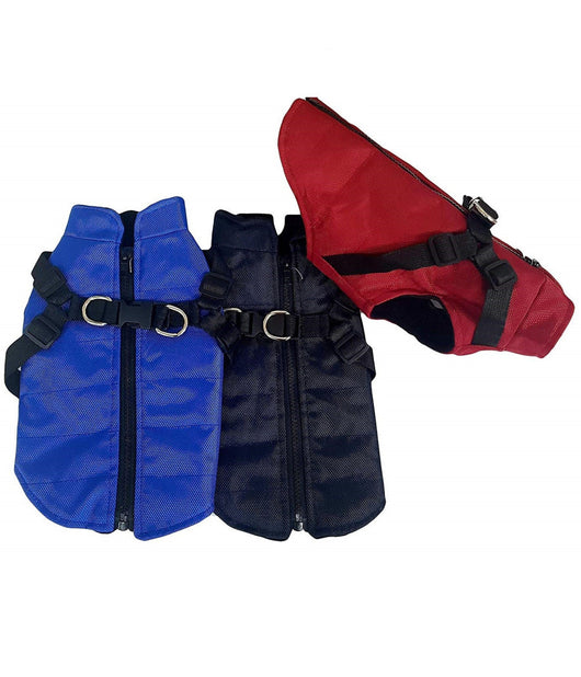 Giubbotto Gilet Vestiti Cane Taglia Xxl Pettorina Incorporata Inverno Animale         