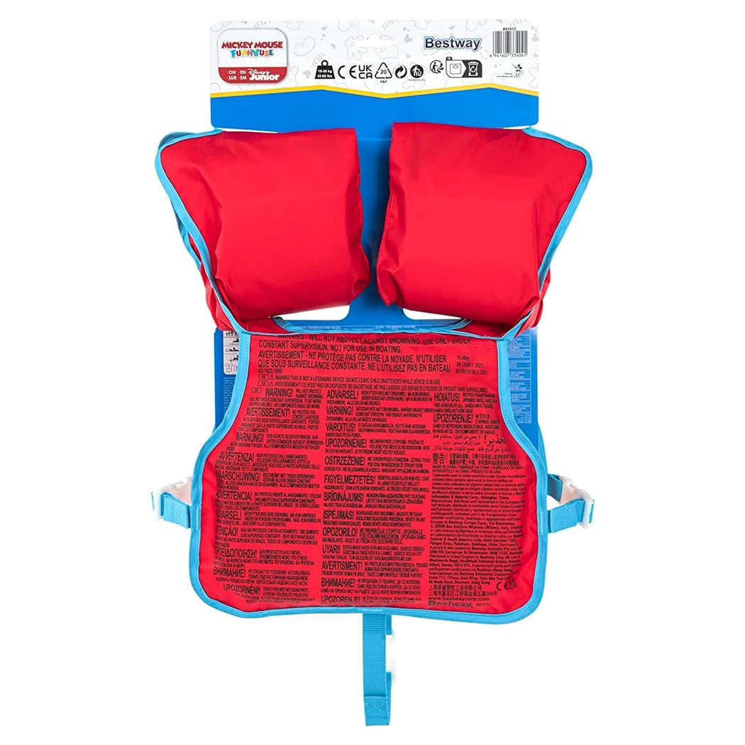 Trade Shop - Giubbotto Giubbetto Salvagente Gilet Nuoto Swim Pal Mickey Per Bambini 3-6 Anni 9101c -