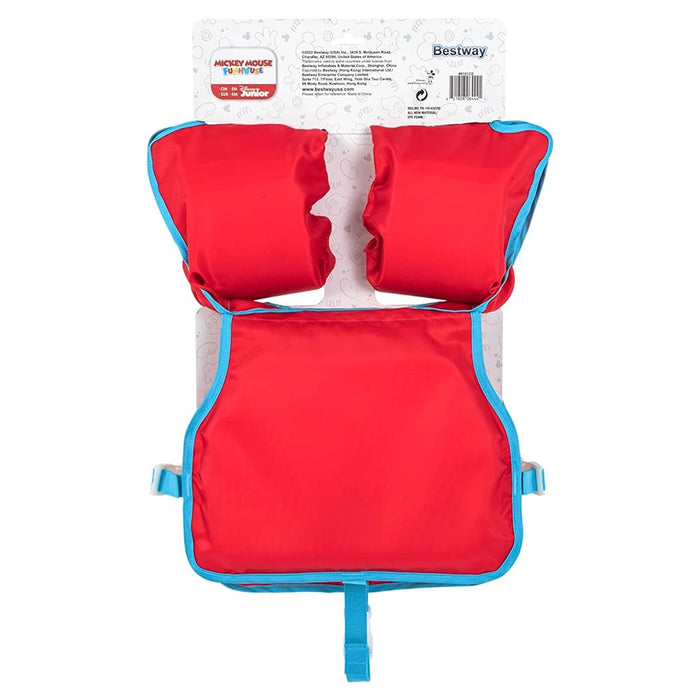 Trade Shop - Giubbotto Giubbetto Salvagente Gilet Nuoto Swim Pal Mickey Per Bambini 3-6 Anni 9101c -