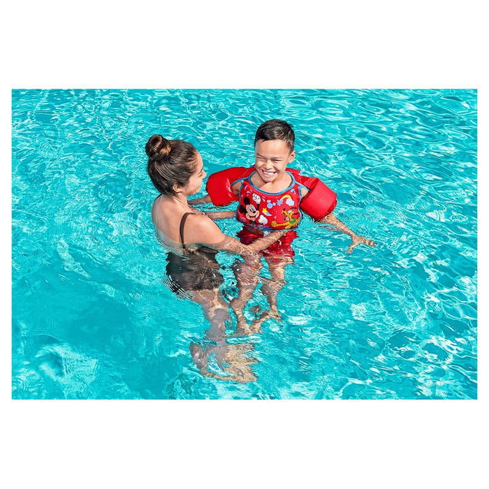 Trade Shop - Giubbotto Giubbetto Salvagente Gilet Nuoto Swim Pal Mickey Per Bambini 3-6 Anni 9101c -