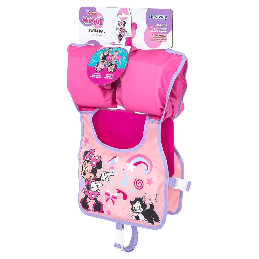 Trade Shop - Giubbotto Giubbetto Salvagente Gilet Nuoto Swim Pal Minnie Per Bambine 3-6 Anni 9101a -