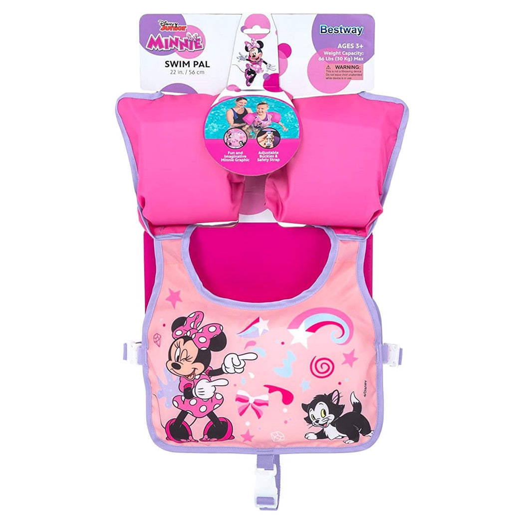 Trade Shop - Giubbotto Giubbetto Salvagente Gilet Nuoto Swim Pal Minnie Per Bambine 3-6 Anni 9101a -