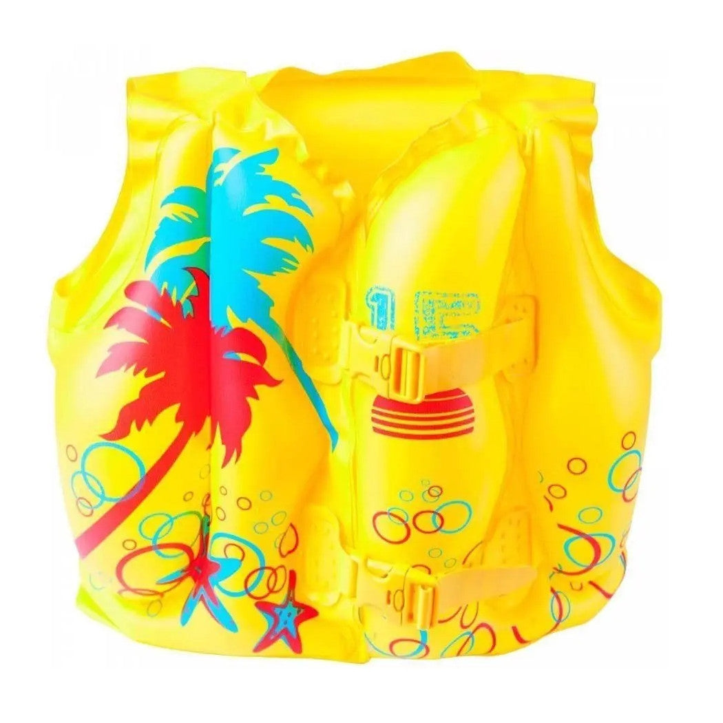 Trade Shop - Giubbotto Giubbetto Salvagente Gonfiabile Tropicale 41x30cm Per Bambini 3-6 Anni 016107 -