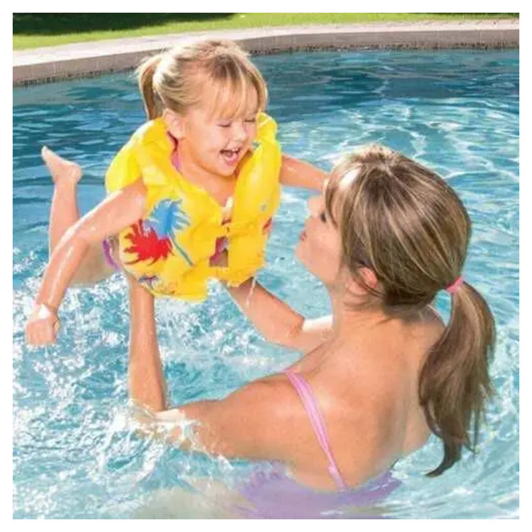 Trade Shop - Giubbotto Giubbetto Salvagente Gonfiabile Tropicale 41x30cm Per Bambini 3-6 Anni 016107 -