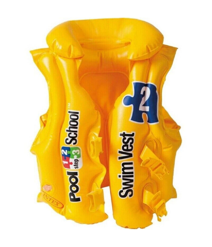 Giubbotto Giubbino Pool School Salvagente Gonfiabile 50x47cm Bambini Nuoto 58660         