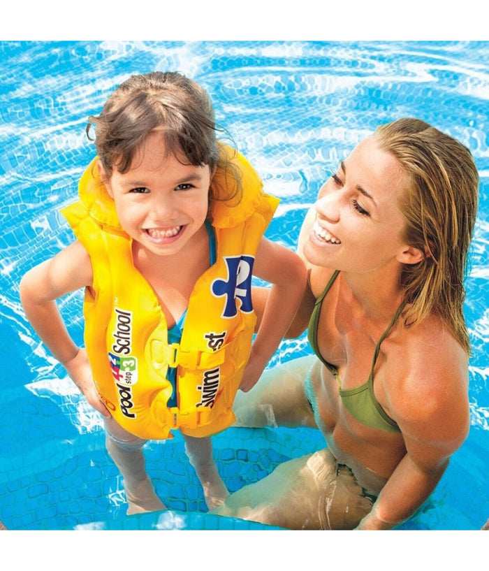 Giubbotto Giubbino Pool School Salvagente Gonfiabile 50x47cm Bambini Nuoto 58660         