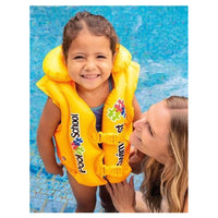 Trade Shop - Giubbotto Giubbino Pool School Salvagente Gonfiabile 50x47cm Bambini Nuoto 58660 -