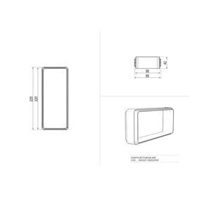 Giunto per tubo rettangolare per aspirazione cappa BVG229