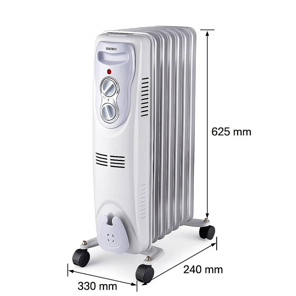 Radiatore a olio zephir zra1516 7 elementi 1500 w con termostato