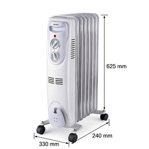 Radiatore a olio zephir zra1516 7 elementi 1500 w con termostato