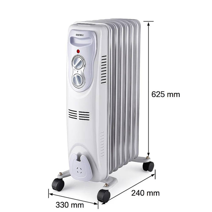 Radiatore a olio zephir zra1516 7 elementi 1500 w con termostato