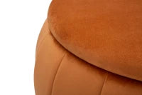 Puff Contenitore Paris Ruggine/Gold Cm Ø72X43