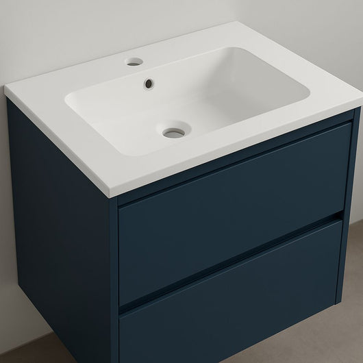Lavabo ad incasso in mineral marmo dimensioni cm 61x46 per mobile bagno *** confezione 1