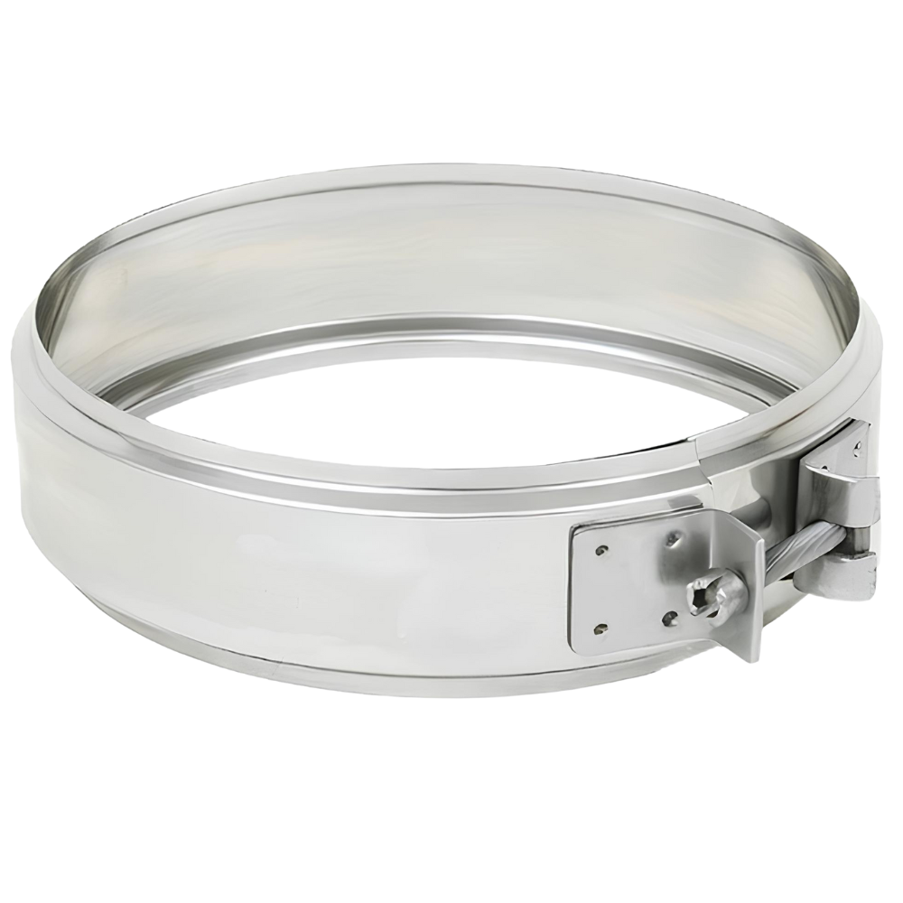 Fascetta bloccaggio doppia parete acciaio inox canna fumaria collare tubature *** misura Ø 150/200 mm, confezione 1