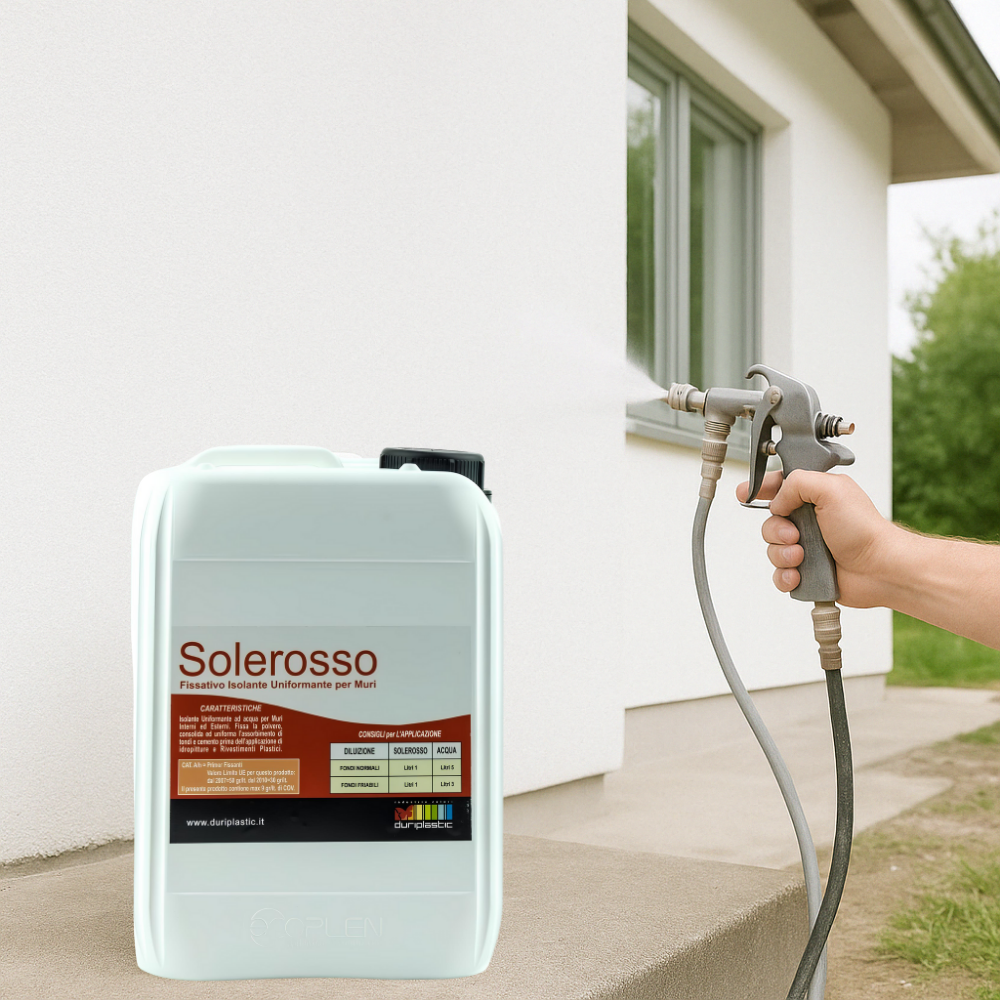 I pre trattamenti primer solerosso fissativo acrilico uniformante trasparente *** formato 10 lt, confezione 1