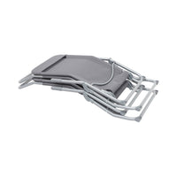 Set di 2 lettini prendisole in textilene 2 posizioni, antracite