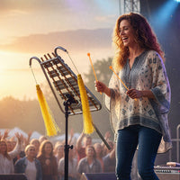 Glockenspiel regolabile in lunghezza da marcia in alluminio con maniglia regolabile-Kit di percussioni glockenspiel a 29 note per adulti Argento