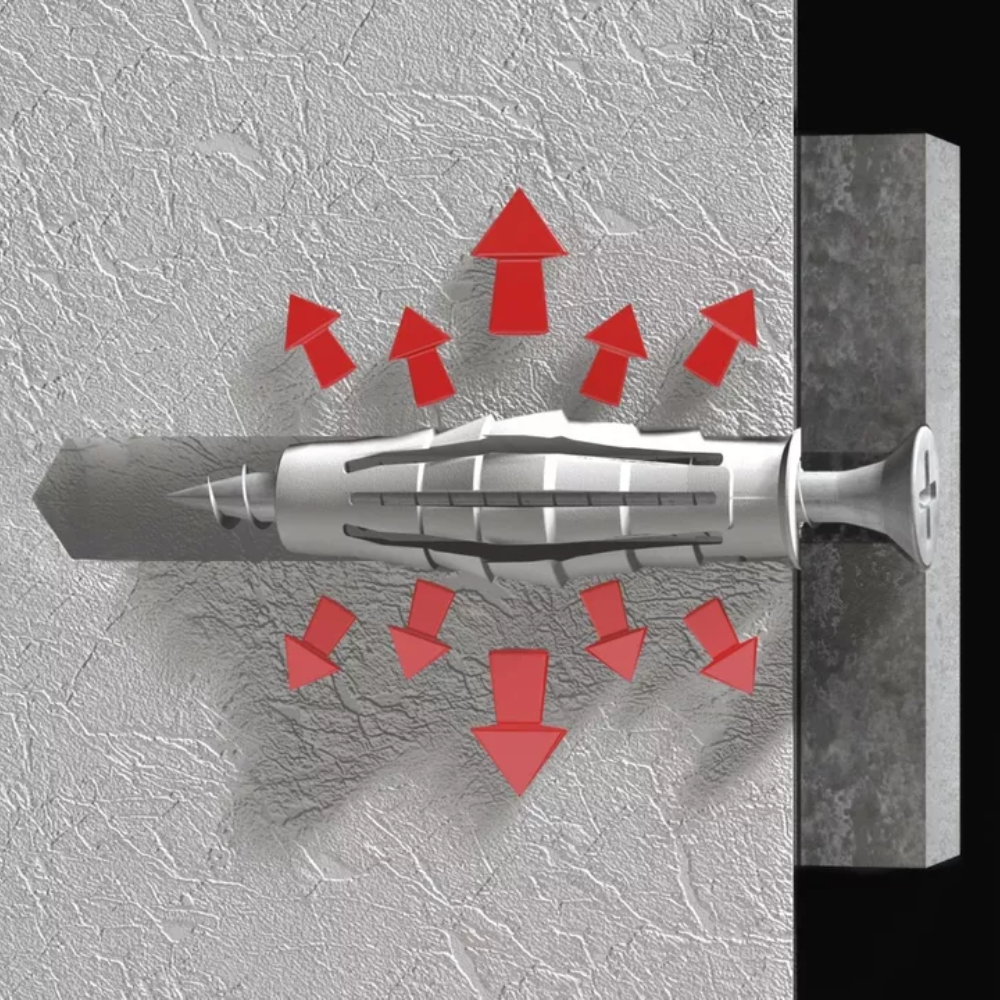 Vaschetta 500 tasselli stop t6/va 6x30 mm con forbici in omaggio elematic