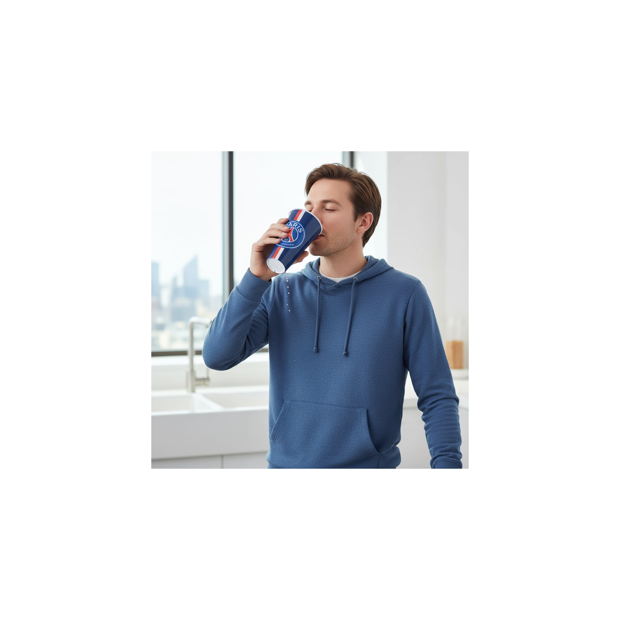 Bicchiere - Paris Saint Germain - Plastica - Capacità: 550 ml