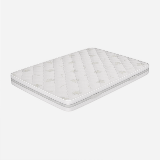 Materasso alla Francese 140x195, Alto 24 cm - Waterfoam, Sfoderabile, Rivestimento in Aloe Vera | Goemon
