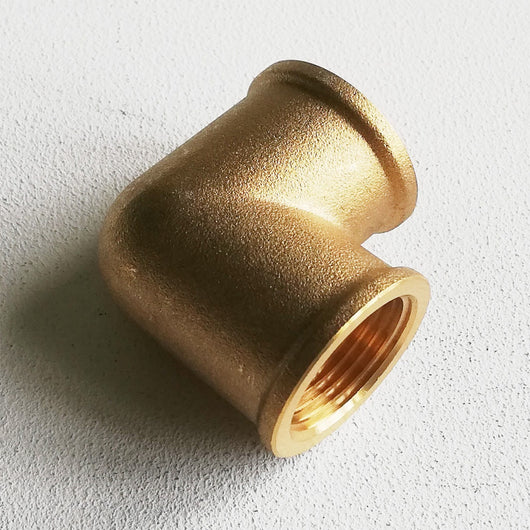 Gomito curva da 1+1/2 ff in ottone