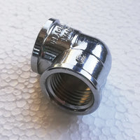 Gomito curva da 1/2 ff in ottone cromato