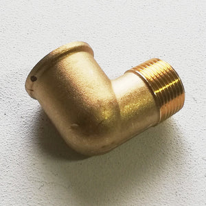 Gomito curva da 1/2 mf in ottone