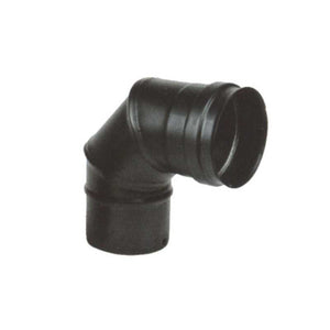 Gomito Inox 90° 10 Nero Pellet 300 Maral