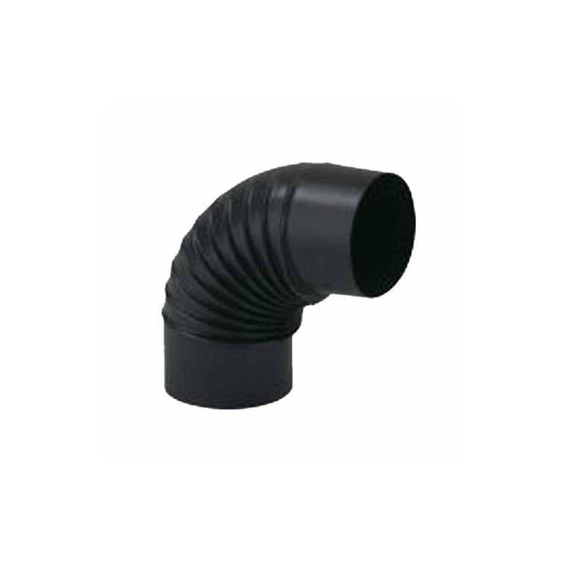 Gomito Smaltato 90° 12 Nero Opaco Aeternum Ala