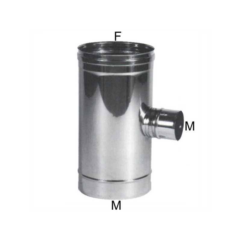 Gomito T Inox 10 Laterale 8 m Maral