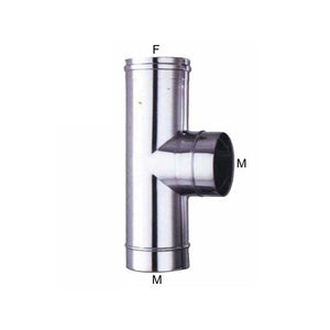 Gomito T Inox 20 Ala