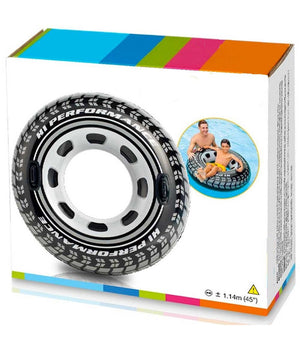 Gonfiabile A Forma Di Pneumatico Ciambella Ruota 114 Cm Per Mare Piscina         