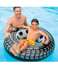 Trade Shop - Gonfiabile A Forma Di Pneumatico Ciambella Ruota 114 Cm Per Mare Piscina -