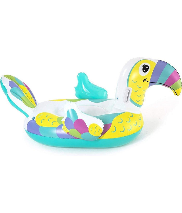 Gonfiabile A Forma Di Tucano Cavalcabile 173x91cm Per Bambini Con Maniglie 41437         