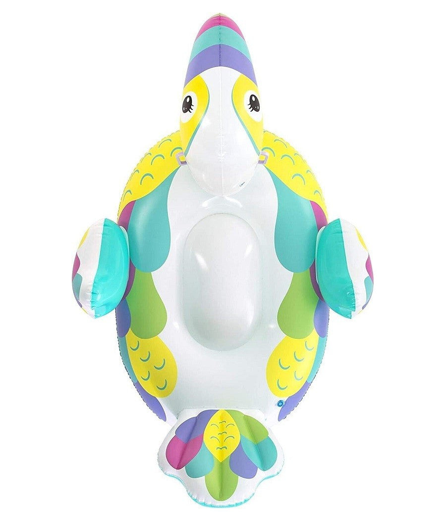 Gonfiabile A Forma Di Tucano Cavalcabile 173x91cm Per Bambini Con Maniglie 41437         