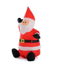 Gonfiabile Babbo Natale Seduto Con Illuminazione Led Altezza 120 Cm Per Esterno         