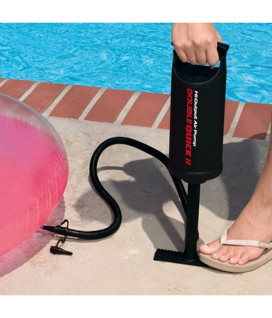 Gonfiatore Pompa Manuale Per Giochi Gonfiabili Materassini Con 3 Riduttori         