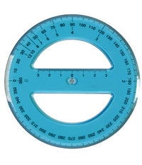 Goniometro Circolare 360 Gradi Diametro 12 Cm Per Angolo Angoli Scolastico         