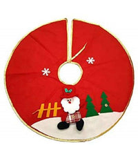 Gonna Copribase Albero Rosso Babbo Natale Base 60cm Tappeto Casa Addobbi Festa         