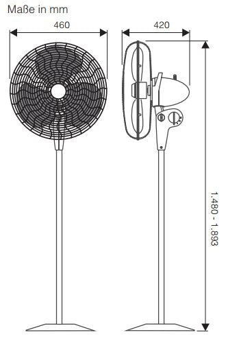 GORDON C40, Ventilatore da Terra, Vortice