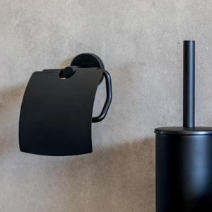 Scopino bianco scuro in ottone nero 38x10,5x9,5cm/ Ø 9cm