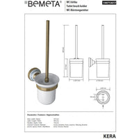 Scopino KERA in ottone e ceramica 10,7 x38,5 x15,6 cm